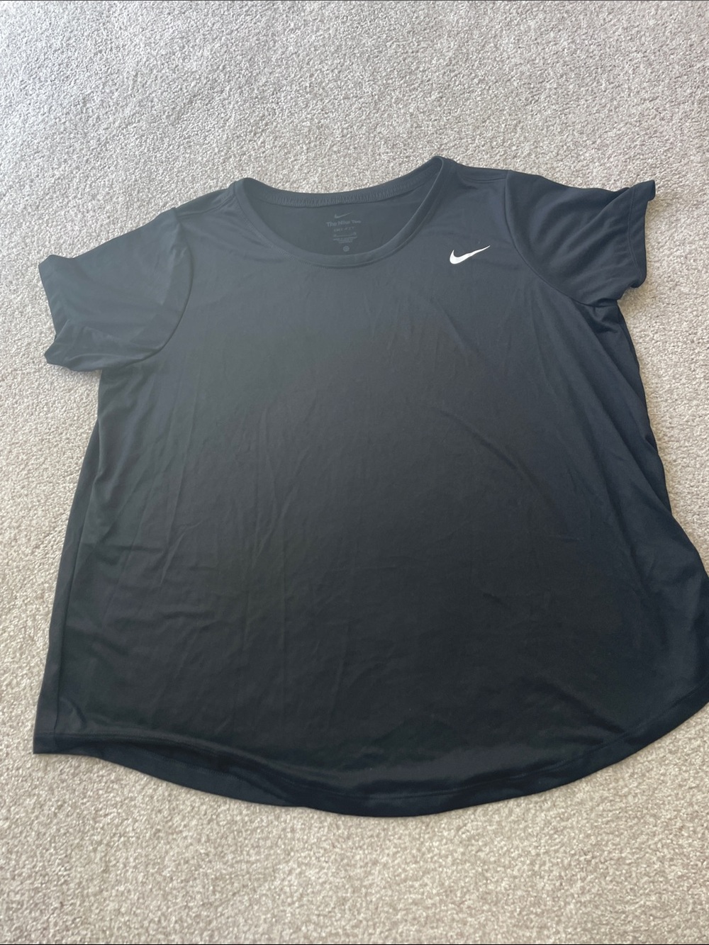 Nike Black Dri-Fit Crewneck Tee, Women’s Size 2X